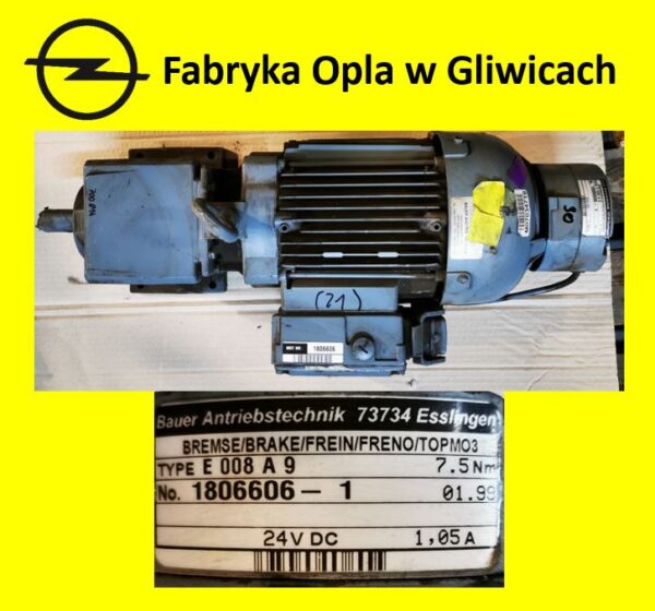 Motoreduktor BAUER E008 A9