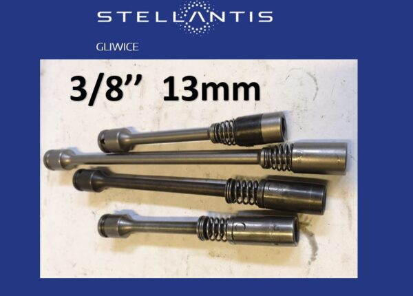 Nasadka 3/8 '' 13 mm z przedłużką i przegubem