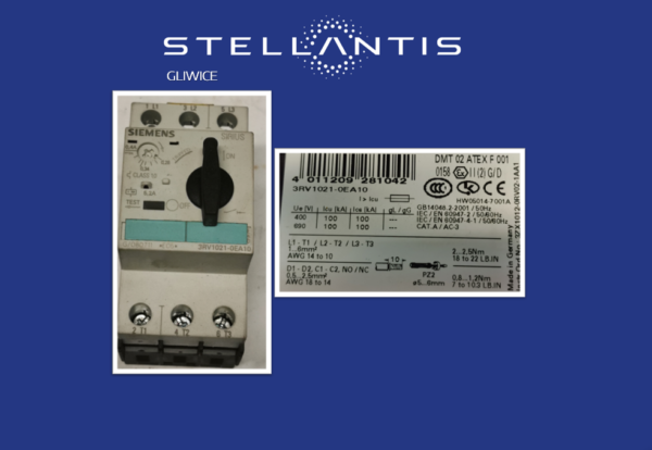 Przełącznik zasilania Siemens 3RV1021-0EA10