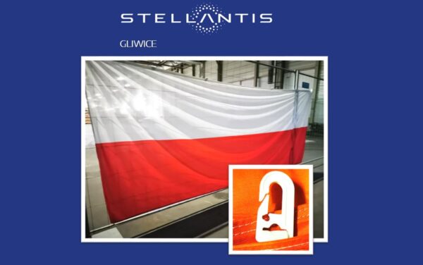 Flaga POLSKI 400 x 150 używana
