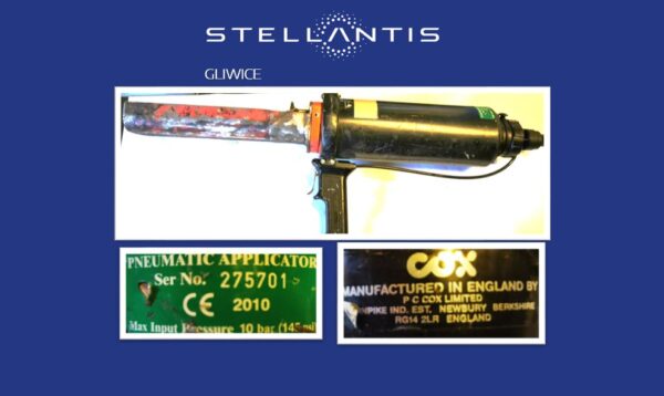 Pistolet pneumatyczny do kleju dwuskładnikowego COX