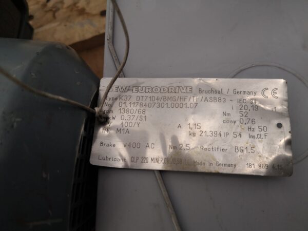 Motoreduktor SEW EURODRIVE  K37DT71 nr.54 - obrazek 2