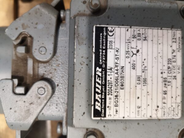 Motoreduktor BAUER  BG30 nr.57 - obrazek 2