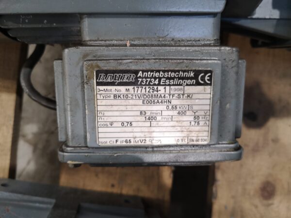 Motoreduktor BAUER  BK10 nr.58 - obrazek 2