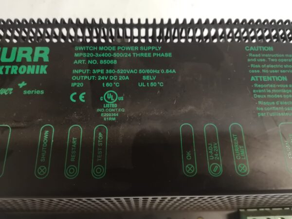 Zasilacz MURR MPS 20 - obrazek 2